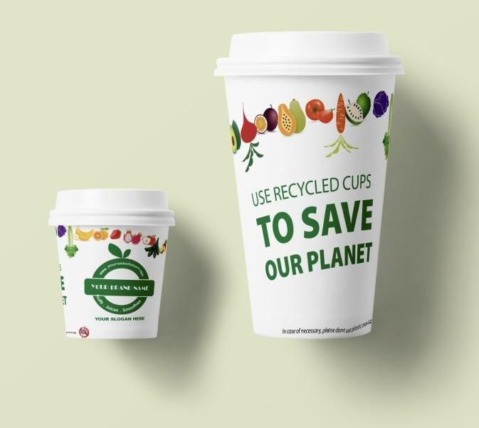Choose the size and style of paper cup suitable for each type of drink