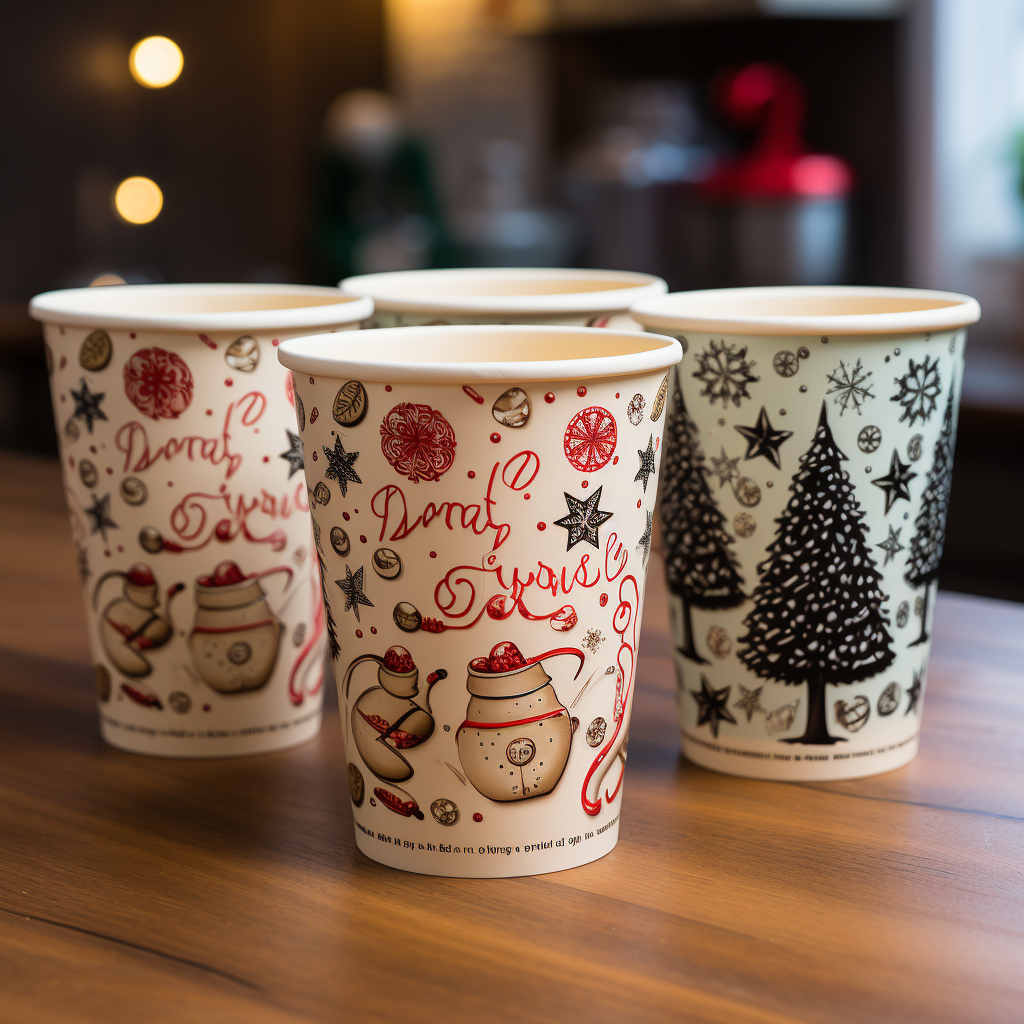 Notes when designing coffee paper cups for the end of the year