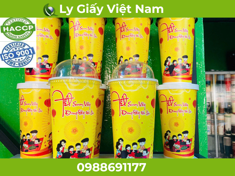 Quy trình sản xuất ly giấy đạt tiêu chuẩn an toàn thực phẩm.