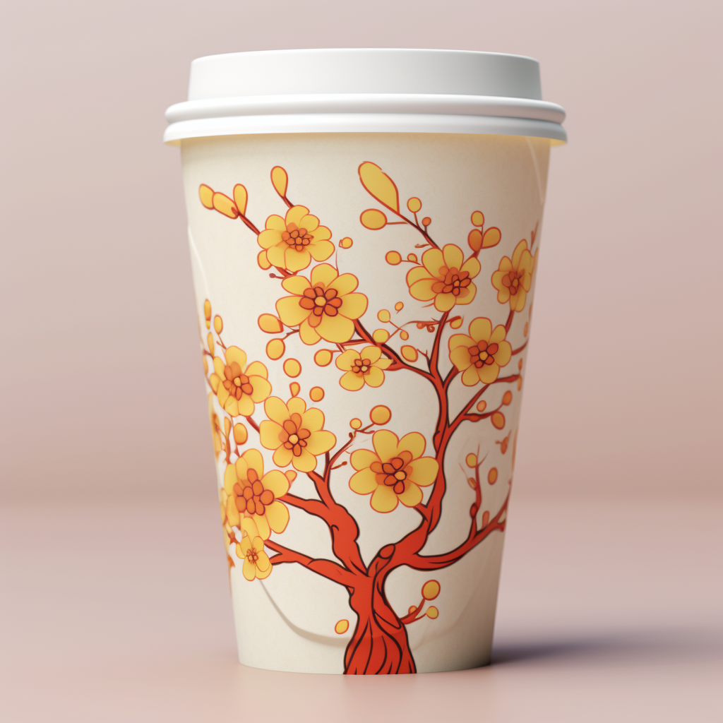 Unique and meaningful Tet paper cup design