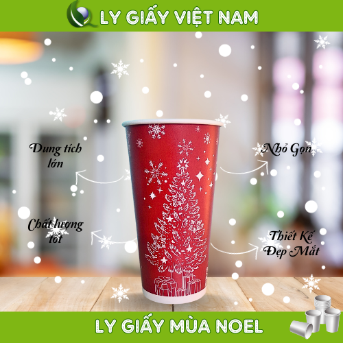 Paper cup design for Christmas 2023