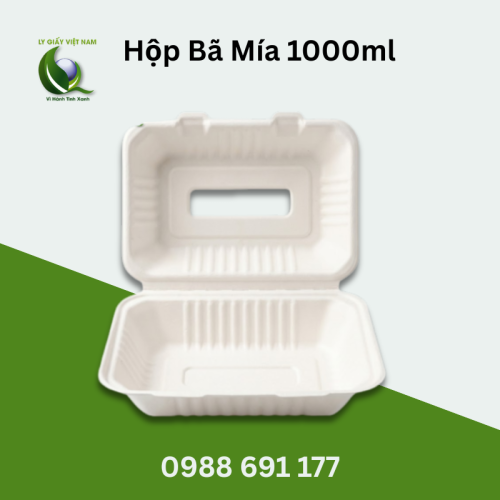 Hộp Bã Mía 1000ml