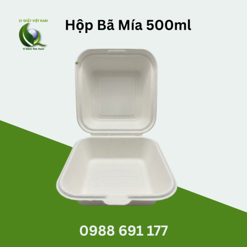 Hộp Bã Mía 500ml