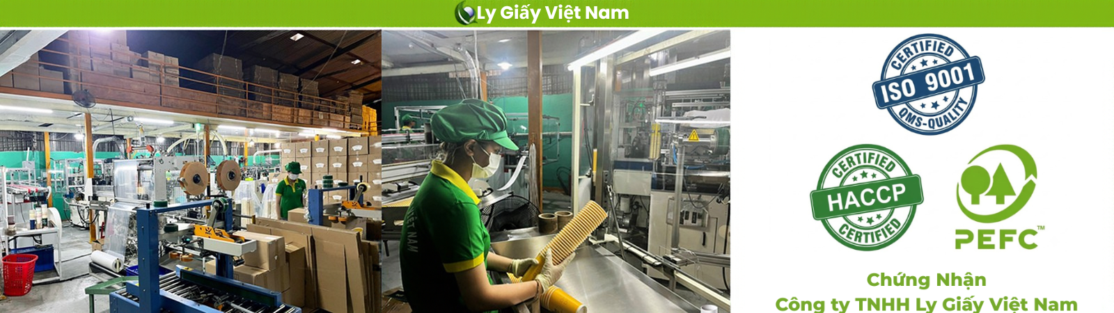 Banner Xưởng Sản Xuất Công Ty Ly Giấy Việt Nam